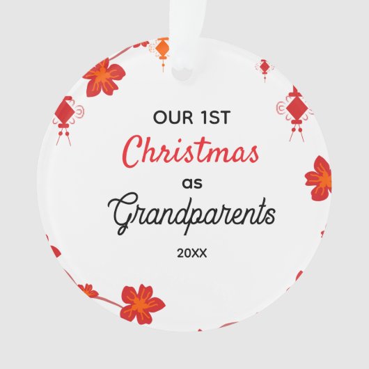 Our First Christmas as Grandparents オーナメント (正面)