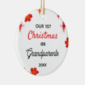 Our First Christmas as Grandparents セラミックオーナメント (右)
