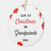 Our First Christmas as Grandparents セラミックオーナメント (左)