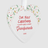 Our First Christmas as Grandparents Photo オーナメント (正面)