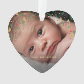 Our First Christmas as Grandparents Photo オーナメント (裏面)