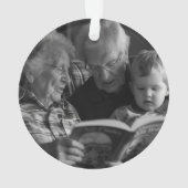 Our First Christmas as Grandparents Polar Bear  オーナメント (裏面)