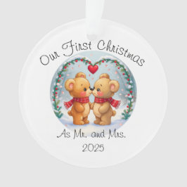 Our First Christmas as Mr. & Mrs. – 2025 オーナメント