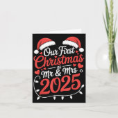 Our First Christmas As Mr Mrs 2025 Married Couples カード (正面)