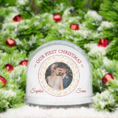Our First Christmas Bible Verse Photo Snow Globe (クリスマス)