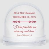 Our First Christmas Bible Verse Photo Snow Globe (裏面)