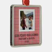 Our First Christmas Couple メタルオーナメント (右)