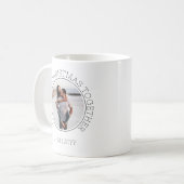 Our First Christmas Couple 2 Photo Minimal Holiday コーヒーマグカップ (正面左)