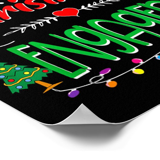 Our First Christmas Engaged 2021 1st Christmas  ポスター (角)