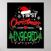 Our First Christmas Engaged 2021 1st Christmas  ポスター (正面)