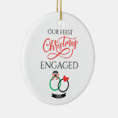 Our First Christmas Engaged 2025 セラミックオーナメント (右)