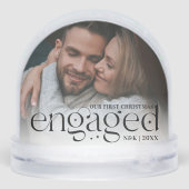 Our First Christmas Engaged Personalized Photo (裏面)