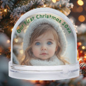 Our First Christmas Family Photo Winter Wonderland