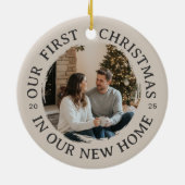 Our First Christmas in Our New Home セラミックオーナメント (裏面)