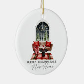 Our First Christmas in Our New Home セラミックオーナメント (右)
