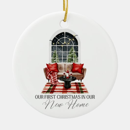Our First Christmas in Our New Home セラミックオーナメント (正面)