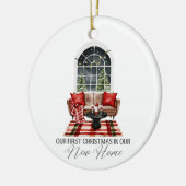 Our First Christmas in Our New Home セラミックオーナメント (左)