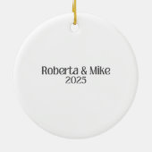 Our First Christmas in Our New Home セラミックオーナメント (裏面)