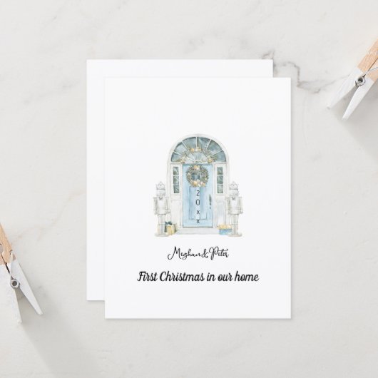 Our First Christmas in Our New Home Card (正面/裏面インサイチュ)
