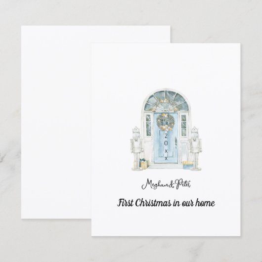 Our First Christmas in Our New Home Card (正面/裏面)