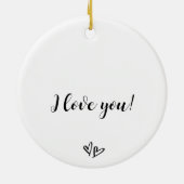 Our First Christmas Married Ornament Mr&Mrs Heart セラミックオーナメント (裏面)