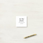 Our first Christmas Mr and Mrs couple name date ポストイット (デスク上)