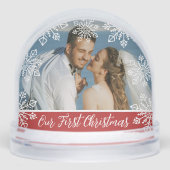 Our First Christmas Newlywed 2 Photo Keepsake (正面)