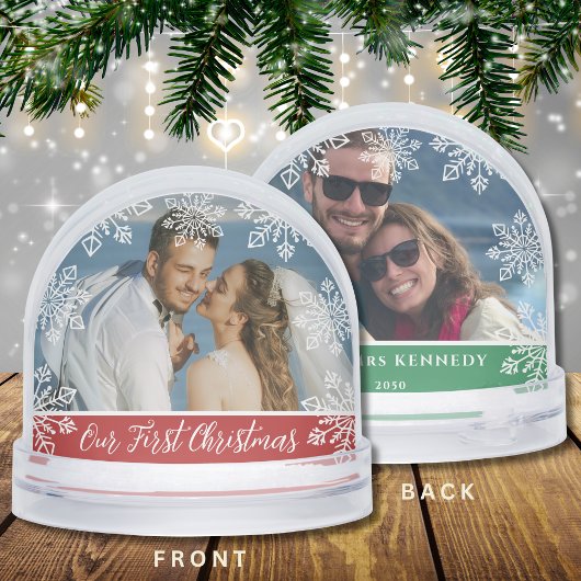 Our First Christmas Newlywed 2 Photo Keepsake