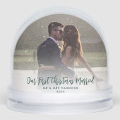 Our First Christmas Photos Wedding Thank You (正面)