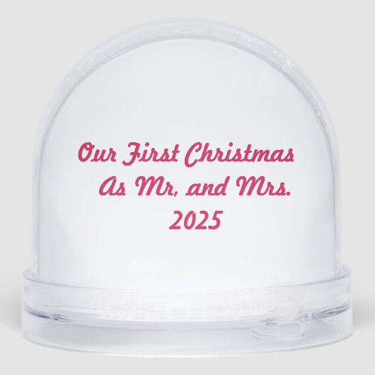 Our First Christmas Snow Globe (裏面)