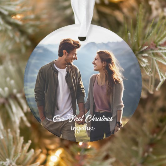 Our First Christmas Together 1 Photo オーナメント (ツリー)