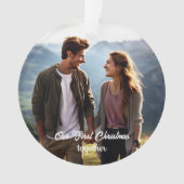 Our First Christmas Together 1 Photo オーナメント (正面)