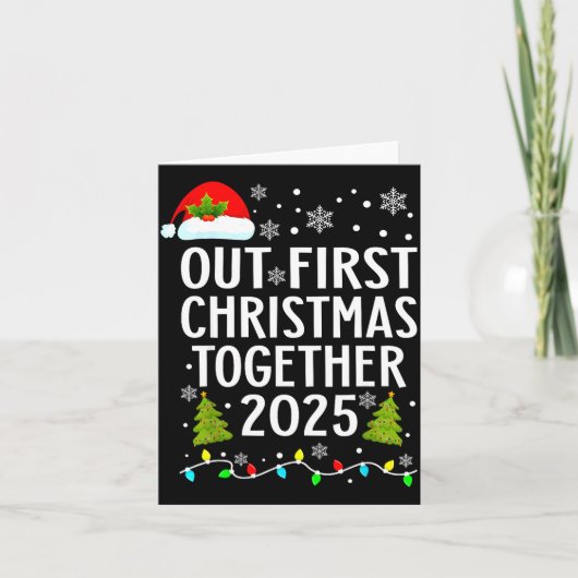Our First Christmas Together 2025 Matching Christm カード (正面)