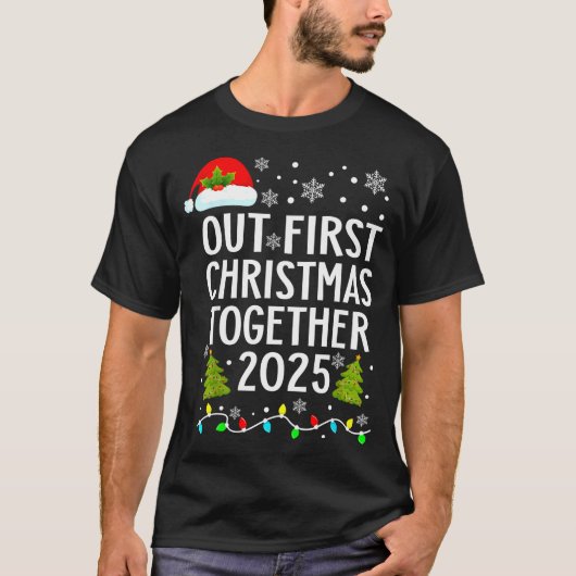 Our First Christmas Together 2025 Matching Christm Tシャツ (正面)