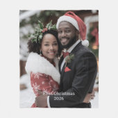 Our First Christmas Together Fleece Blanket Photo フリースブランケット (正面)