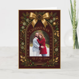 Our First Christmas Together Newlywed Holiday カード