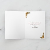Our First Christmas Together Newlywed Holiday カード (内部)