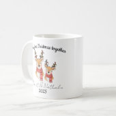 Our first Christmas together newlyweds mug コーヒーマグカップ (正面左)