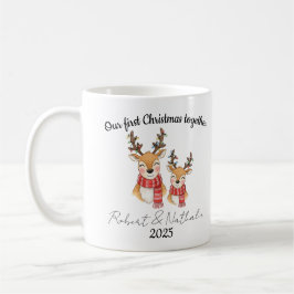 Our first Christmas together newlyweds mug コーヒーマグカップ