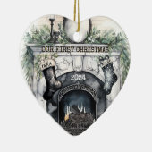 Our First Christmas together Personalized  セラミックオーナメント (右)