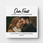 Our First Christmas Together Photo Minimal Modern フォトプラーク (正面)