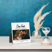 Our First Christmas Together Photo Minimal Modern フォトプラーク (インサイチュ)