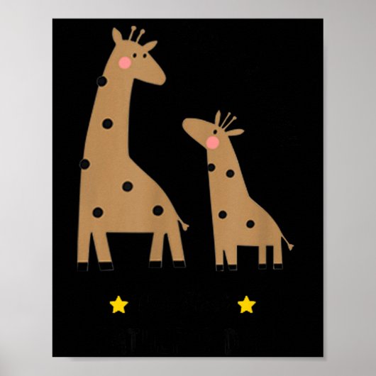 Our First Father's Day 2026, Funny Giraffe Gift Da ポスター (正面)
