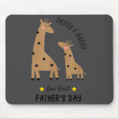 Our First Father's Day 2026, Funny Giraffe Gift Da マウスパッド (正面)