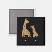 Our First Father's Day 2026, Funny Giraffe Gift Da マグネット (正面/裏面)