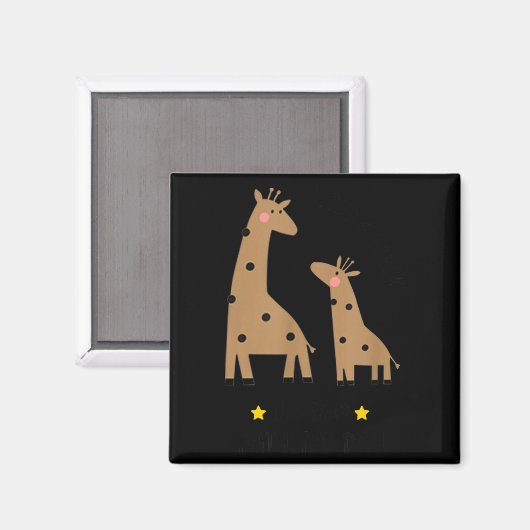 Our First Father's Day 2026, Funny Giraffe Gift Da マグネット (正面/裏面)