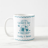 Our First Father's Day Together Mug コーヒーマグカップ (左)