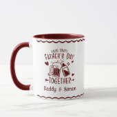 Our First Father's Day Together Mug マグカップ (左)