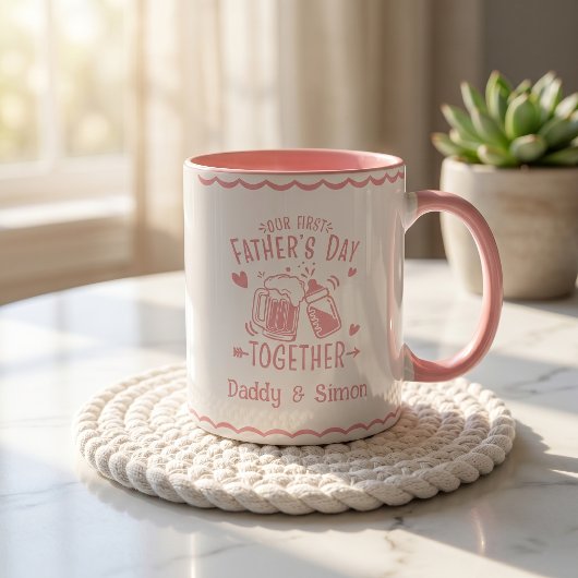 Our First Father's Day Together Mug マグカップ