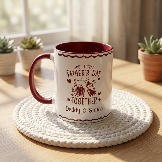 Our First Father's Day Together Mug マグカップ